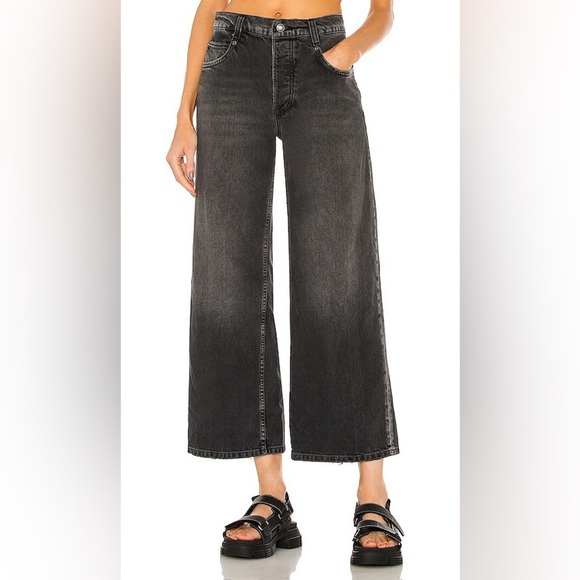 Free People Chalet Jeans Straight Wide Leg Ankle - Picture 1 of 11